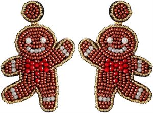 Pendientes de cuentas 100% hechos a mano, pendientes bordados de alta calidad, venta al por mayor, tamaño personalizado, joyería de moda bordada a mano - Product Image 5