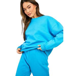 Chándales de lana de invierno unisex para hombre al por mayor, Conjunto de sudadera y pantalón con diseño OEM para mujer - Product Image 4