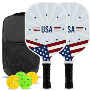 Raquettes de pickleball 2026, surface en fibre de verre 100% carbone, ensemble de pickleball avec raquettes de pickleball, ensemble de raquettes de pickleball - Product Image 6