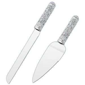 Long Lasting Low Rate Stainless Steel <b>Steak</b> <b>Knives</b> Wedding Cake <b>Knife</b> and Server Gold Handle for Birthday Party & Wedding Event - Product Image 6