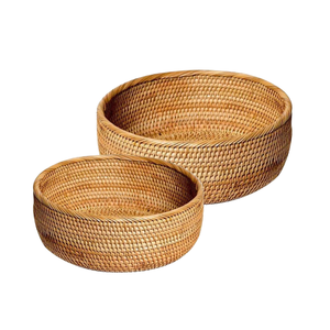 Panier/plateau en rotin à pain en osier écologique de qualité supérieure du Vietnam Essentiels de table naturels durables tissés à la main - Product Image 1