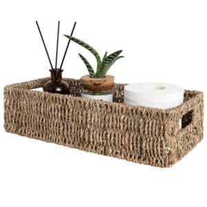 Boîte rectangulaire en jonc de mer tissée à la main, boîte de rangement artisanale, écologique, naturelle, décoration intérieure et extérieure, vente en gros du Vietnam - Product Image 1