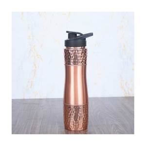 Bouteille d'eau large en cuivre faite à la main en grande demande fabriquée en Inde de haute qualité - Product Image 1