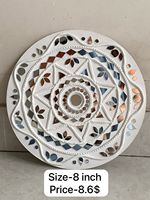 Jarrón de Cristal Blanco con Marco de Madera, Vertical, para Pared o Suelo, con Retroiluminación, Diseño Moderno, Tema Indio, Decoración para el Hogar, Navidad