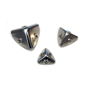 Angolo per Bauli in Acciaio Nichelato 30 mm - Product Image 1