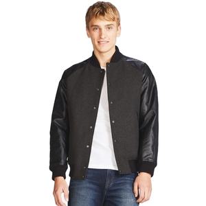 Chaquetas Varsity de Invierno de Forro Polar Estilo Cool Personalizadas de Venta Caliente, Chaqueta Bomber de Cuero de Alta Calidad para Hombre - Product Image 1