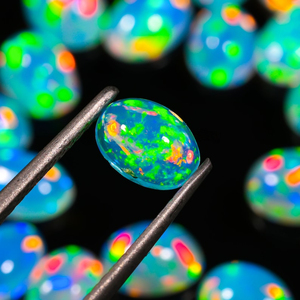 Cabujones de forma ovalada lisa de ópalo etíope natural, cuentas de piedras preciosas sueltas de 5x7mm para la fabricación de joyas a precio de fábrica al por mayor - Product Image 2