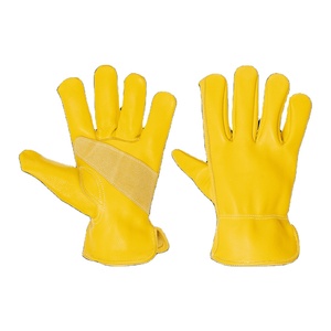 High Quality Cowhide Grain Leather <b>Driver</b> Working <b>Gloves</b> High-Performance Heat Spark Resistant Safety <b>Gloves</b> for Gardening - Product Image 1