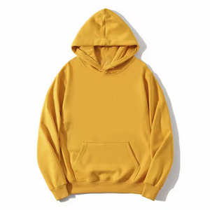 Haute Qualité Coloré 100% Coton Hoodies Logo Personnalisé Uni Épais Poids Lourd Surdimensionné Hoodies Pull Blank Hoodies - Product Image 3