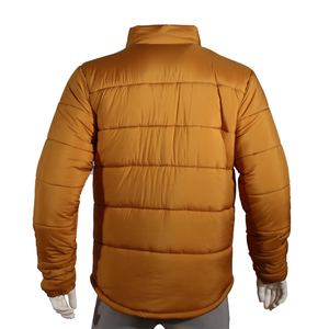 Unisex Winter 2025 Zip-Up <b>Quilted</b> Puffer <b>Jacket</b> Coat Waterproof Fabric Varsity <b>Jacket</b> for Men - Product Image 3