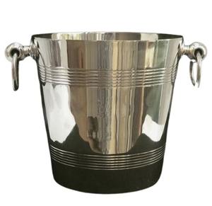 Commercial Grade Stainless Steel <b>Champagne</b> <b>Bucket</b>, Heavy-Duty with Insulated Handle - Product Image 4
