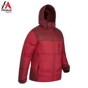 Chaqueta Acolchada Roja para Hombre, Estilo Urbano, 100% Poliéster, 300 GSM, Ecológica, Impermeable, Cortavientos, Cálida, con Capucha, para Invierno - Product Image 2