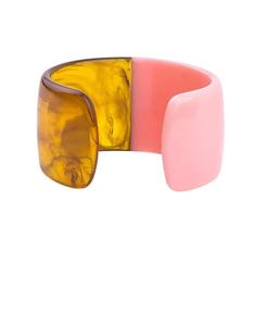 Brazalete de resina abierto respetuoso con el medio ambiente Estilo elegante Forma hexagonal Diseño moderno Brazalete de resina epoxi para mujeres POR HF CRAFTS - Product Image 6