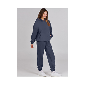 Pull-over bon marché imprimé sweat-shirt brodé unisexe Survêtements surdimensionnés Survêtement en coton uni personnalisé vierge - Product Image 4