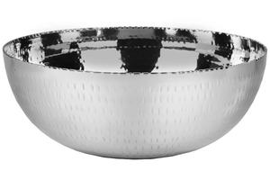 Bol de service en métal noir brillant fabriqué à la main, présentoir de support sûr plaqué martelé écologique à des prix compétitifs - Product Image 4