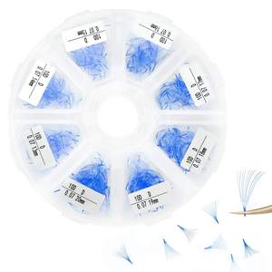 Extensions de cils individuelles à marque privée personnalisée, naturelles, longues, courbures J B C D, semi-faites à la main, plateau de marque Vinlash, vente en gros - Product Image 6