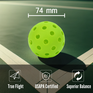 USAPA Certified 40-Hole Plastic <b>Pickleballs</b> High Quality with Smooth Surface Custom Logo Durable for Indoor and Outdoor Sports - Product Image 3
