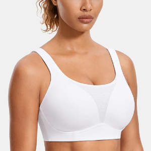Soutien-gorge de sport intégré de haute qualité, vente en gros, extensible dans 4 directions, confortable pour femmes, service OEM, maintien élevé à l'avant - Product Image 5