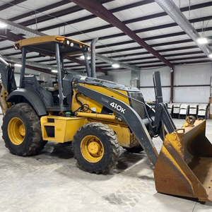 Chargeuse-pelleteuse John Deere 410K de 2014 avec godet à attache rapide, boîte de vitesses, pompe, moteur, composants principaux disponibles - Product Image 2