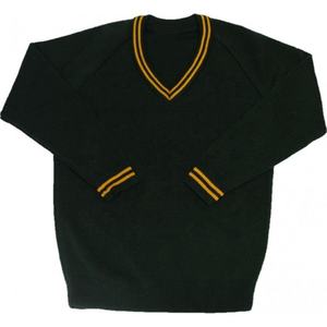 Pull d'uniforme scolaire haut de gamme en mélange de coton, doux et respirant, tricoté pour étudiants, fournisseur en gros - Product Image 3