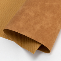Tissu en cuir PU recyclé imperméable et élastique gaufré en suède pour canapés, meubles et sacs