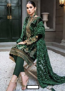 2023 colección de Bodas de lujo último terciopelo bordado Salwar Kameez Venta caliente ropa de fiesta de piedra pesada para indio - Product Image 3