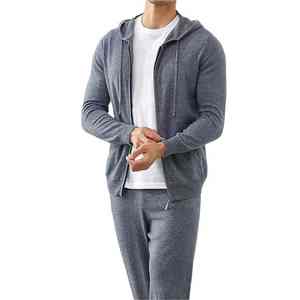 Sudadera con Capucha de Lona Personalizada para Hombre, Color Sólido, Estilo Clásico, Informal, Cómoda, Cálida para Invierno, 100% Algodón, Ecológica y Transpirable - Product Image 1