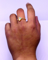 Bague en argent sterling 925 unisexe vintage de haute qualité en plaqué or avec opale et pierres précieuses classique pour fête de fiançailles à bas quantité minimale de commande