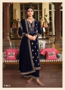 Vêtements indiens longs de qualité Standard pour femmes, costume Salwar pour les vêtements de Festival et de fête du fournisseur indien - Product Image 5