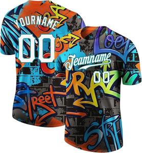 Vente en gros de maillot de softball unisexe crème personnalisé noir-cramoisi à deux boutons accepté en vrac OEM/ODM - Product Image 5