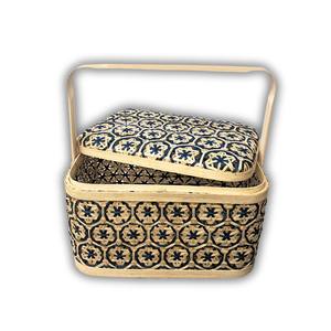 PANIERS DE RANGEMENT EN BAMBOU rectangulaires multifonctionnels tissés à la main Panier de rangement pour fruits Panier cadeau pour l'organisation du rangement Affichage - Product Image 1