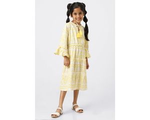 Robe en lin bohème de créateur la plus vendue pour filles – Qualité supérieure, motif gaufré, look décontracté d'été pour la plage et les vacances – Vente en gros pour enfants - Product Image 4