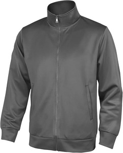Chándal de deporte de invierno con cremallera para hombre, chándal de fútbol holgado de poliéster con diseño estampado de llamarada apilada - Product Image 1