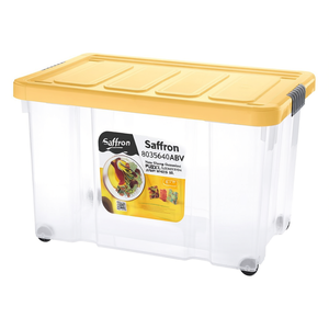 Contenitore (60Lt) con ruote <b>PUZZLE</b> BOX Zafferano 8035640ABV - Product Image 2