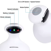 Masseur de cuir chevelu électrique vibrant intelligent imperméable personnalisé par l'usine LJ, appareil de massage pour la santé, avec LOGO