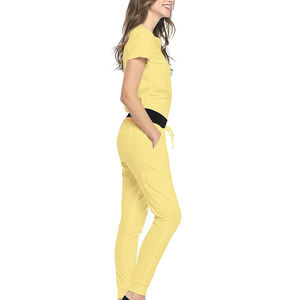Uniforme uniforme de pantalón y top de ropa flexible de enfermera para salas de emergencia de hospital y salas de pacientes ambulatorios - Product Image 3