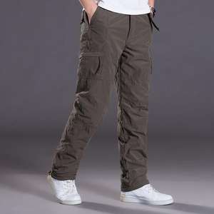 Pantalones Cargo Casuales para Hombre, Diseño Nuevo, Cintura Alta, Corte Recto, Frente Plano, con Bolsillos Laterales, Cintura Elástica, Precio Bajo - Product Image 5