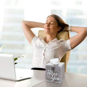 Lot de 4 couvercles en bois pour papier hygiénique, couvercle carré, porte-papier hygiénique, dimensions intérieures 4.57x4.57x4.96 pouces - Product Image 5