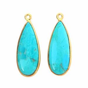 Direct Sale High Quality 10x30mm Natural Kingman Arizona Turquoise Gemstone <b>Pendant</b> <b>Necklace</b> 10x30mm <b>Long</b> Fine <b>Pendants</b> Charms - Product Image 1