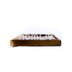 Bandeja de Servir de Madera de Teca Ecológica y Natural OEM, Apta para Alimentos, Sin Pintura ni Barniz, Halal, Personalizable para Cocina - Product Image 5