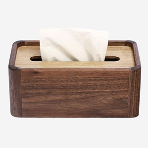 Caja de pañuelos de madera clásica hecha a mano organizador decorativo diseño recortado caja de almacenamiento de servilletas para sala de estar o cualquier espacio - Product Image 3