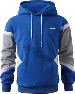 ONDRA Sweat-shirt à capuche décontracté à manches longues en coton 100% pour homme, avec cordon de serrage et poches, pour l'hiver - Product Image 1