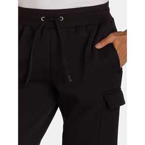 Gran oferta de pantalones holgados para hombre, ropa informal formal de algodón polar Hip Hop, Pantalones rectos de pierna ancha de Color sólido holgados Cargo para hombre - Product Image 5