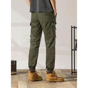 Pantalones de calle de estilo urbano para hombre con cintura elástica y diseño de múltiples bolsillos para hombre, pantalones Cargo de calle - Product Image 3