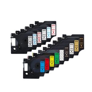 Cartucho de cinta de etiquetas compatible Tatrix 9mm 40910-40924 para <span class=keywords><strong>DYMO</strong></span> <span class=keywords><strong>LabelManager</strong></span> PNP/150/160/<span class=keywords><strong>210D</strong></span>/280/350 - Product Image 1