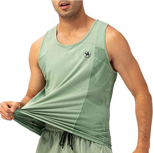 <b>Men</b> Singlet 100% Cotton <b>Gym</b> Athletic <b>Vests</b> Training Singlets Quick Dry Plus Size Breathable Comfortable - Product Image 1