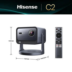 Mini Proyector de Video Hisense C2 4K, Certificado con Triple Láser Inteligente, 2000-2500 Lúmenes ANSI, Tiro Corto, Altavoz Integrado, Lente DLP - Product Image 2