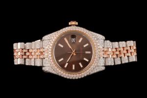 Reloj de Lujo de Moda de Acero Inoxidable con Diamantes Cultivados en Laboratorio VVS de Alta Calidad, Estilo Clásico, con Movimiento de Cuarzo, Estilo Hip Hop - Product Image 5