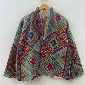 Gray Velvet Suzani Embroidered <b>Jacket</b> Ethnic Velvet Winter <b>Jacket</b> Suzani <b>Jacket</b> <b>Hippie</b> Coat Gift For Her Velvet Winter <b>Jacket</b> - Product Image 2