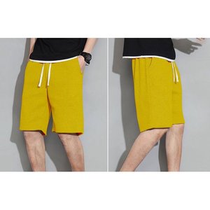 2025 nuevos pantalones cortos de verano para hombre, pantalones cortos para correr, cintura elástica, entrenamiento, ropa deportiva de Sprint, pantalones cortos de baloncesto sexis con patrón sólido - Product Image 2